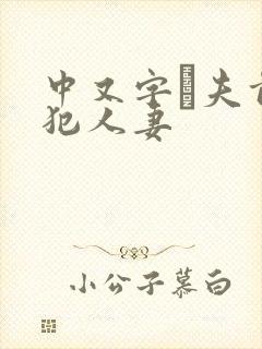 中又字菷夫前侵犯人妻封面