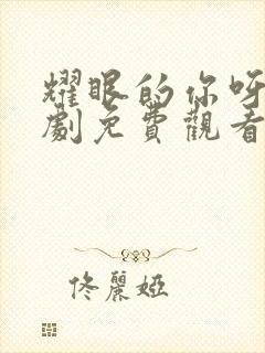 耀眼的你呀电视剧免费观看全集高清