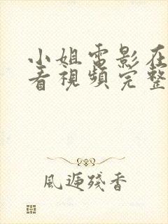 小姐电影在线观看视频完整版