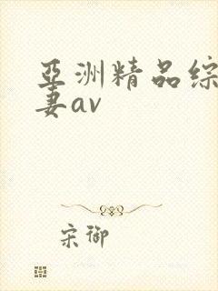 亚洲精品综合人妻av