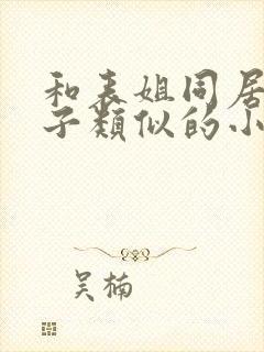 和表姐同居的日子类似的小说