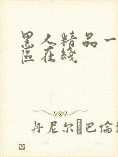 黑人精品一区二区在线封面