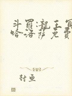 斗罗:龙王冥帝哈洛萨免费阅读