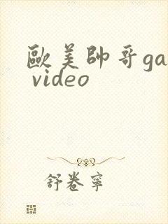 欧美帅哥gay video