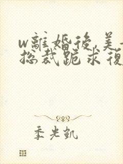 w离婚后,美女总裁跪求复婚》