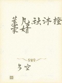 叶凡秋沐橙小说豪婿封面