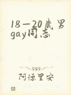 18—20岁男gay同志