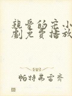 亲爱的宋小姐短剧免费播放