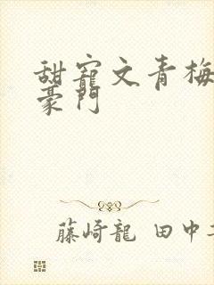 甜宠文青梅竹马豪门