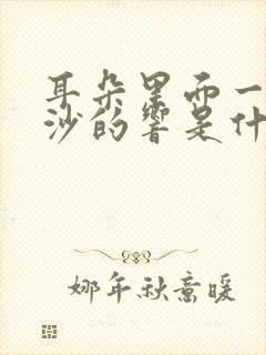 耳朵里面一直沙沙的响是什么原因封面