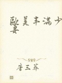 欧美丰满少妇人妻