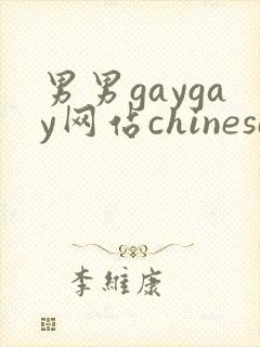 男男gaygay网站chinese