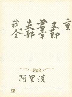 我夫君又重生了全部章节