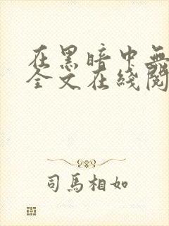 在黑暗中无删减全文在线阅读