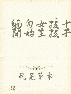 缅甸女孩十四岁开始生孩子吗?