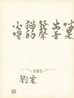 小猫发出咕噜咕噜的声音是为什么