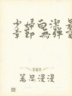 少妇白洁 最新章节 无弹窗 笔趣阁