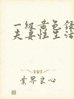 一级黄色录像片夫妻性生活片免费看