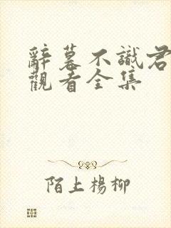 辞暮不识君免费观看全集