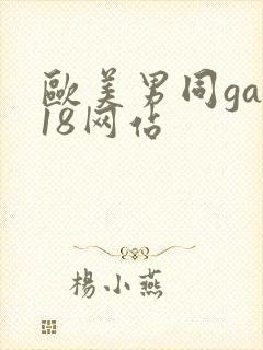 欧美男同gay18网站封面