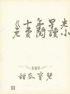 《十年星光:》免费阅读小说