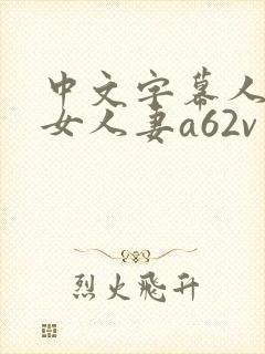 中文字幕人妻熟女人妻a62v电影