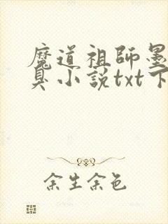 魔道祖师墨香铜臭小说txt下载完整版