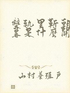 双轨里靳朝和姜暮是什么关系封面