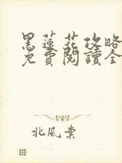 黑莲花攻略手册免费阅读全文