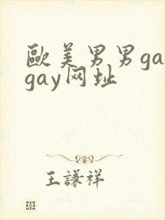 欧美男男gaygay网址