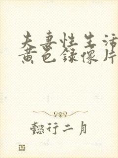 夫妻性生活一级黄色录像片封面