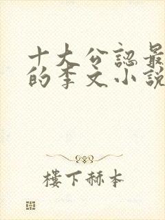 十大公认最好看的李文小说