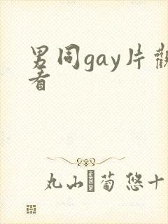 男同gay片观看封面