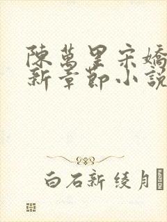 陈万里宋娇娇最新章节小说