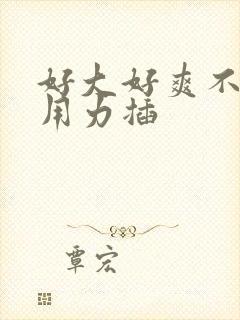 好大好爽不要停用力插