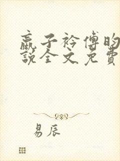 嬴子衿傅昀深小说全文免费阅读笔趣阁封面