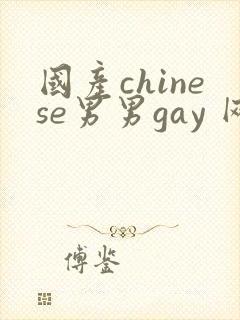 国产chinese男男gay 网站