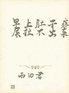 早上肚子疼想拉屎拉不出来怎么回事