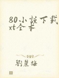 80小说下载txt全本