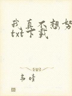 我真不想努力了txt下载