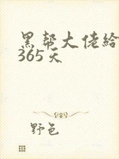 黑帮大佬给我的365天