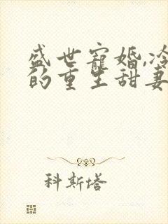 盛世宠婚,冷少的重生甜妻