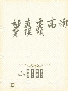 好爽要高潮了免费视频