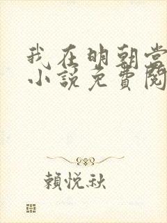 我在明朝当王爷小说免费阅读