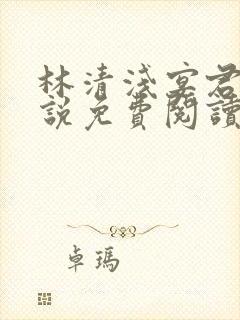 林清浅宴君夜小说免费阅读