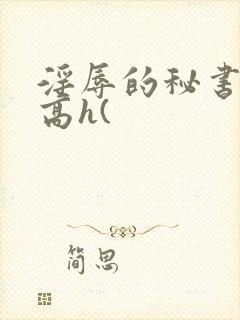 淫辱的秘书调教高h(