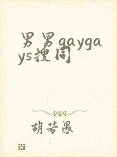 男男gaygays搜同