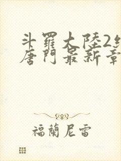 斗罗大陆2绝世唐门最新章节小说