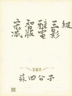 宋智雅三级无删减版电影