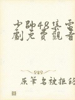 少帅48集电视剧免费观看高清封面